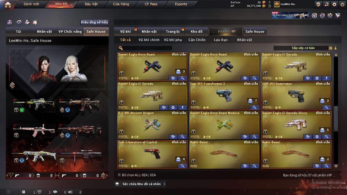 shop acc cf uy tin gia re